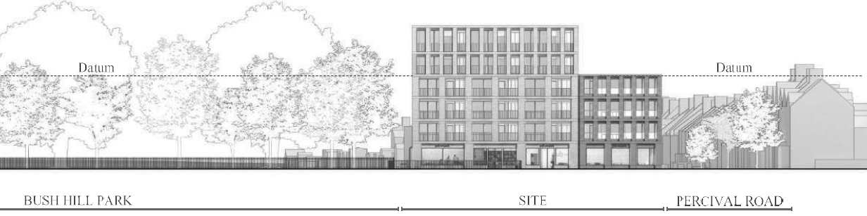 Approved elevation of the Lincoln Pub redevelopment viewed from Lincoln Road